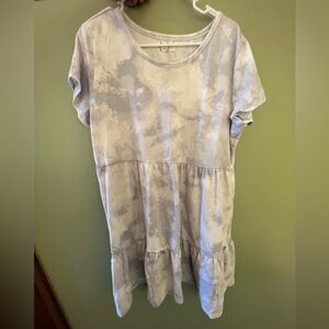 Maurice’s tie dye baby doll dress XXL ruffle layers